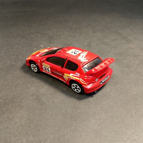 MAJORETTE Peugeot 206 CC WRC Rally Car N205B 1/57 Red Vintage Die-cast Model - Imagen 2 de 5