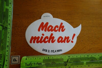 Alter Aufkleber TV Fernsehen Radio Sender SFB Berlin (M)