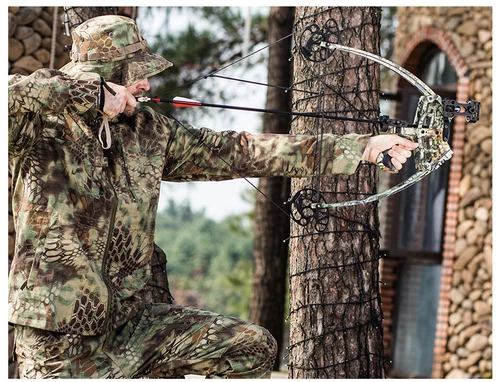 Dual-use Triangle Archery Compound Bow Catapult Bowfishing Steel Ball Hunting - Picture 12 of 28