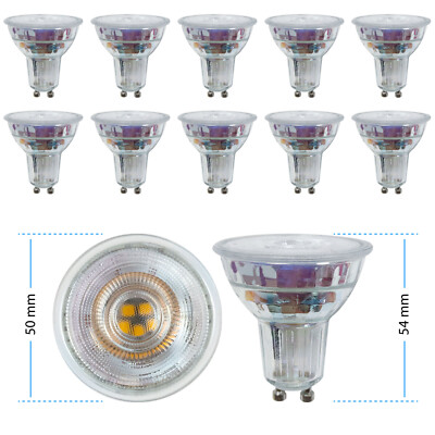 LED 10er Set 5W GU10 Leuchtmittel auch Dimmbar 230V Spot Lampe Strahler Leuchte