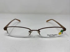 Hush Puppies H037 CP 50-17-135 Copper Metal Half Rim Eyeglasses Frame 3875