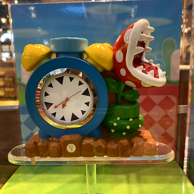 USJ Super Nintendo World Pac'n Flower Figurine Clock Super Mario