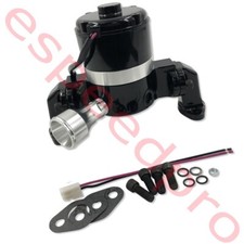 Electric Water Pump Billet Aluminum Sbc 283-400 Sb Chevy High Volume Flow Black