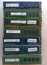 Lot of 28 Mix Samsung Micron SK Hynix Ramaxel Kingston 4GB 1Rx8 PC3/L Memory RAM