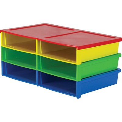 6-Compartment Literature Sorter/Organizer, 2'' x 8.8'' x 11.5'', Multi
