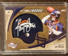 2006 Sweet Spot Signatures Jay Cutler Gold Rookie Auto Helmet No Serial #