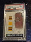2024 Leaf In the Game Used LeBron James Franchise Jersey Silver Holo 1/2 PSA 8