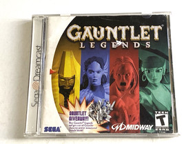 Gauntlet Legends Sega Dreamcast Complete Damaged Manual Arcade Dungeon RPG CIB