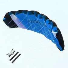 Huge 74inch Dual Line Parachute Stunt Kite with Flying Tools 1.9m Power Paraf...