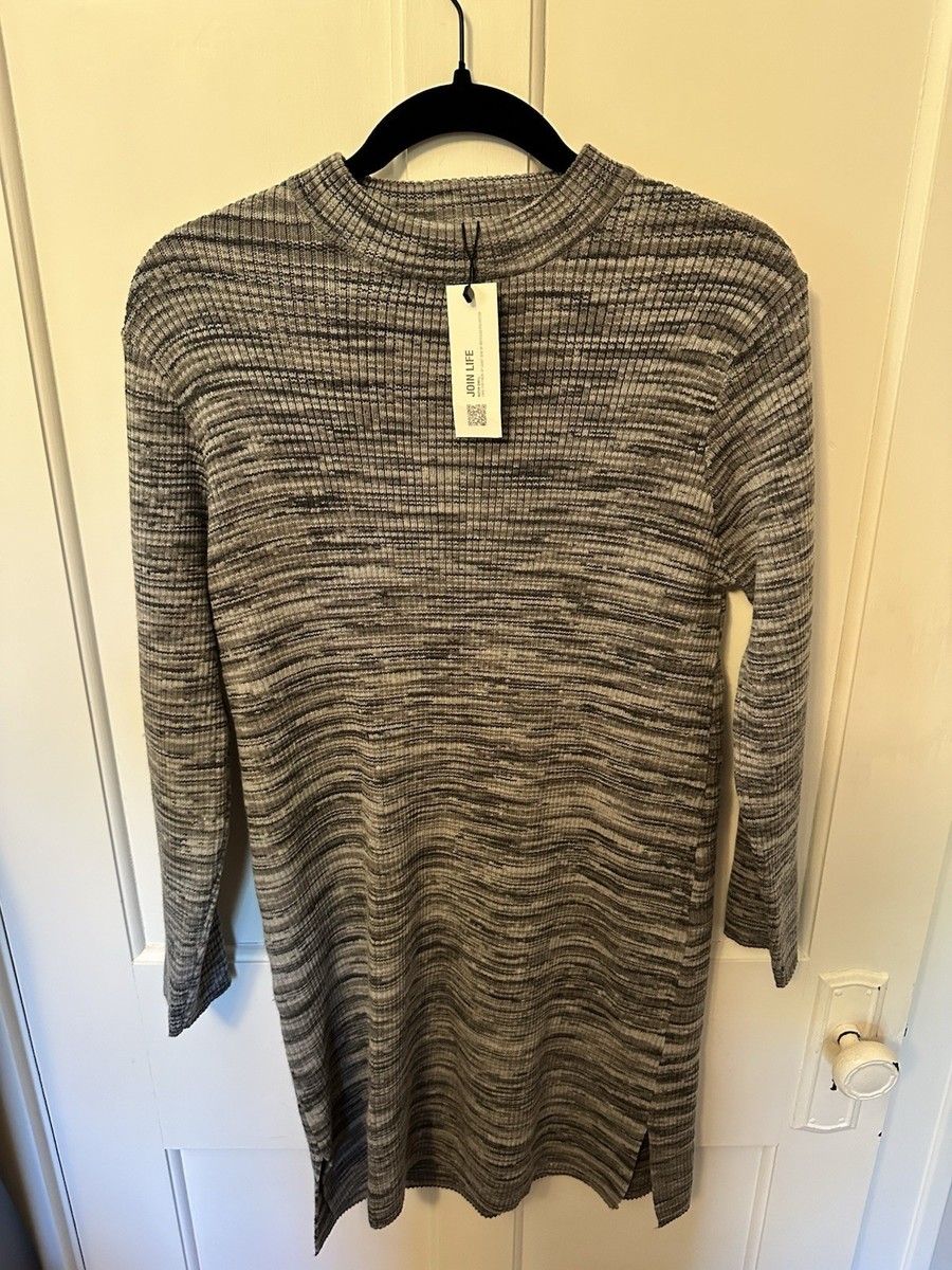 Zara NWT Womens Sweater Dress, Charcoal Gray, Size 13-14 Zara NWT Womens Sweater Dress, Charcoal Gray, Size 13-14