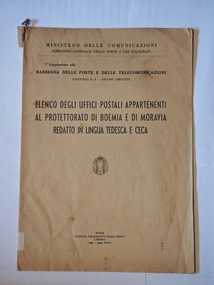 Liste Postämter Böhmen Mähren 1940