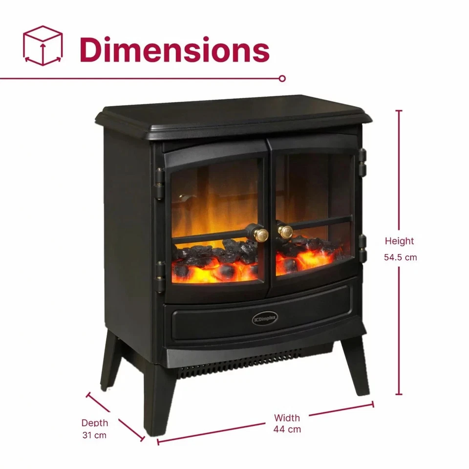 Dimplex Springborne Optiflame Electric Freestanding Stove, 2kW - Image 2 of 4