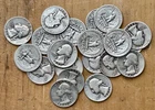Washington 90% Silver Quarters 1/2 Roll Lot of 20 Coins Mixed Dates & Mints