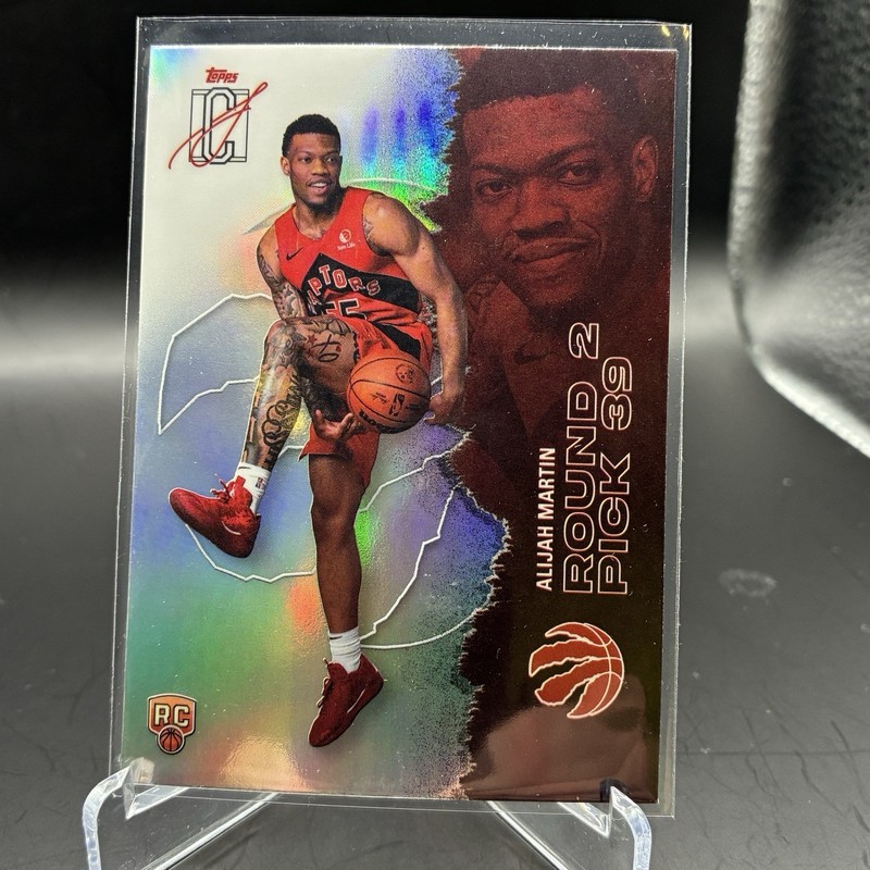 2025-26 Topps Signature Class Alijah Martin Chrome Refractor RC Raptors