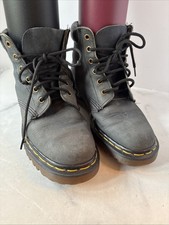 Dr. Martens Doc Made in England Vintage Faded Blue Nubuck 1460 Boots UK 5 US W 7