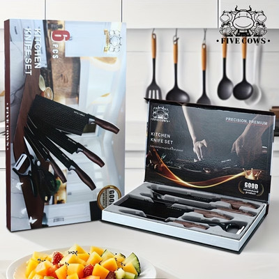 Five Cows Knife Set Kitchen Knives  NIB Kitchen, Chef, Slicer & Paring Knives +2