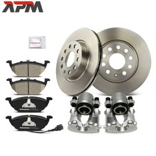 2x Bremssattel 6x Scheibenbremsensatz Vorderachse für VW Beetle Caddy III Golf 5
