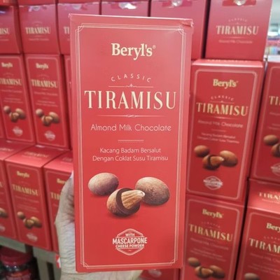 30 PCS Beryl's Tiramisu Chocolate Almond Milk Beryls 180g