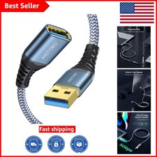 Durable 3.3ft USB Extension Cable for Gaming Peripheral Devices - Fast Charge