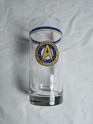 Vintage 1993 Star Trek USS Enterprise NCC-1701-A Tumbler Glasses Pfaltzgraff