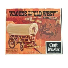 Vintage Craft Master Wagons Of The Old West Covered Wagon 50101 Model Kit New 