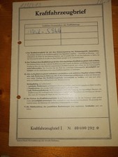 KFZ Brief LKW Büssing BS 16 Baujahr 1970 Oldtimer Pappbrief