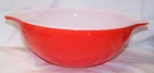 Vintage Pyrex 444 4 Qt Red Friendship Cinderella Mixing Bowl Very Clean EXUC