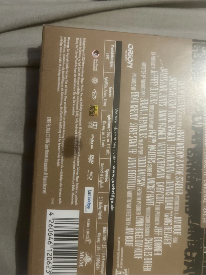 (DUETSCH)EDITION)GANGLAND (MEDIABOOK) SHAKUR,TUPAC/BELUSHI,JAMES BLU-RAY+DVD NEW - Image 3 of 4