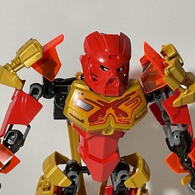 LEGO Bionicle Tahu Master of Fire 70787 Complete Both Masks Skull Spider