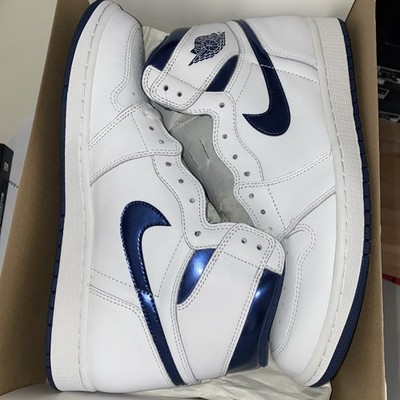 Nike Air Jordan 1 Metallic Navy 2016 US 11,5 EU 45,5 ungetragen neu DS