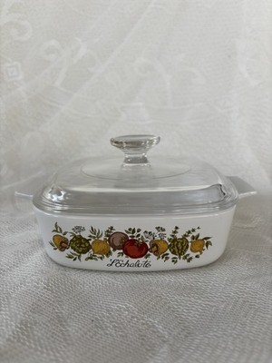 Corning Ware L'Echalote Spice of Life 1 quart casserole dish with lid