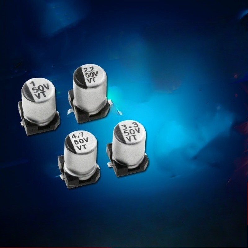16V 25V 50V1UF/2.2UF/3.3/4.7UF/10UF/22U SMD chip Aluminum Electrolytic Capacitor