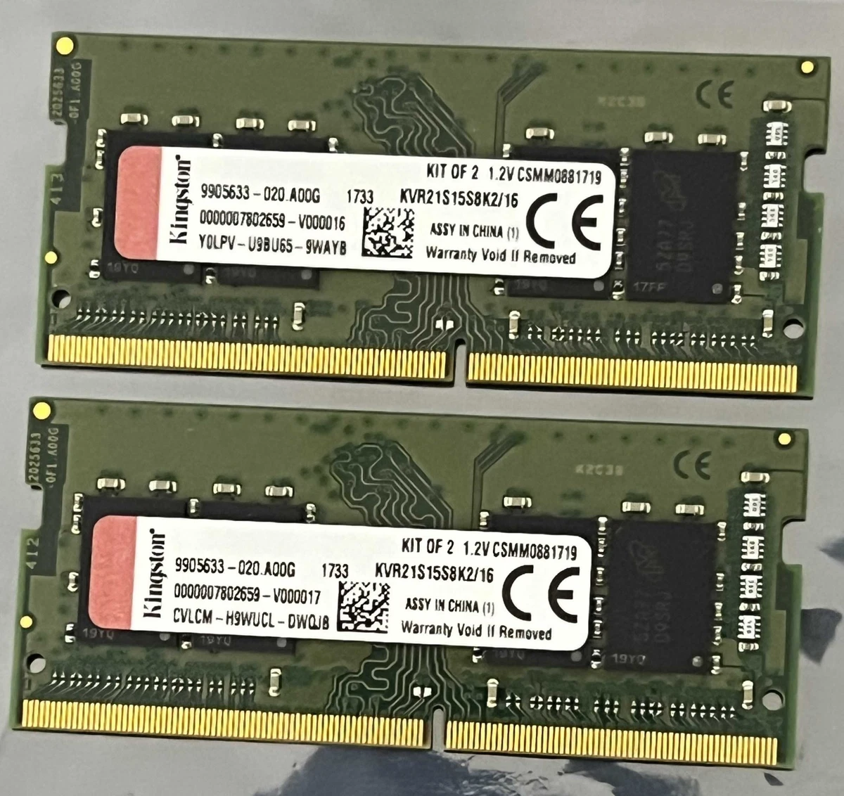 Kingston SO-DIMM Computer PC4-17000 (DDR4-2133) Bus Speed Memory