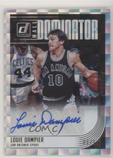 2018-19 Donruss Hall Dominator Signatures Gold 9/10 Louie Dampier Auto HOF ym9