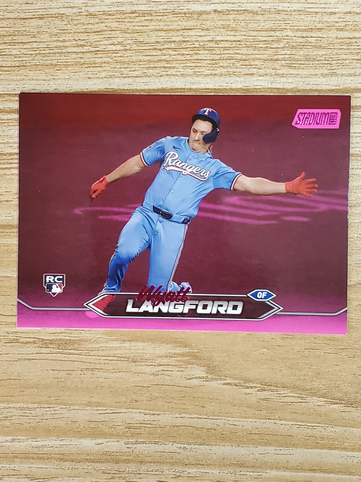 2024 Topps Stadium Club - Wyatt Langford #30 Pink Foil (RC)