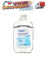 Equate Mineral Oil Lubricant Laxative Liquid for Constipation, 16 fl oz (474mL)