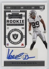 2019 Panini Contenders Rookie Ticket Keelan Doss #260 Auto 0e3p