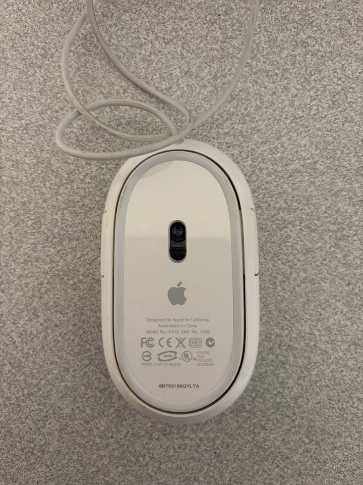 Original Apple Mighty Mouse Maus  Kabelgebunden A1152 Weiß USB - Bild 2 von 2