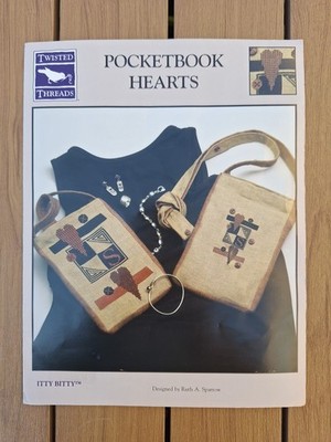 Taschenbuch Herzen von Twisted Threads Itty Bitty Amerika nur Kreuzstichkarte.