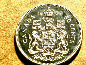 CANADA 🇨🇦 1969 PROOF-LIKE 50 CENT