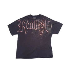 Realtree Affliction Style Spell Out T Shirt Cobra Snake T Shirt XXL Vintage Y2K 