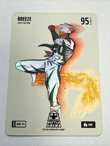 Bo Jackson Battle Arena BREEZE ~ 1ST EDITION ~ Blizzard Fire Battlefoil BLBF-173