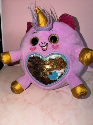 Peacock Purple Pink Stripe 10  Plush Zuru Rainbocorns Wild Heart Surprise Flair