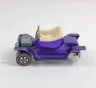 Hot Wheels Redline HOT HEAP Purple White Interior 1968 Mattel US Missing Wheels