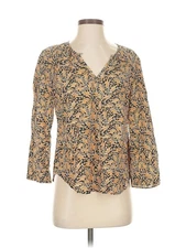 Drake's London Women Brown 3/4 Sleeve Blouse 4