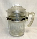Vintage Pyrex Flameware 7826-B Glass 6 cup Stovetop Coffee Percolator Complete