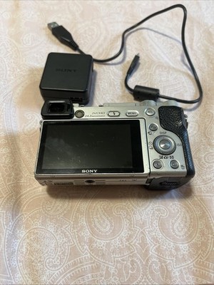 Sony Alpha A6000 24.3MP Mirrorless Digital Camera Body Only Silver