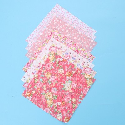  7pcs 25x25cm Manual DIY Patchwork Stoff aus reiner Baumwolle DIY Stoffstück