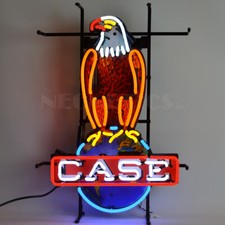 Neon Sign Case Eagle Ih Lamp Farm Tractor Barn Farmer International Harvester