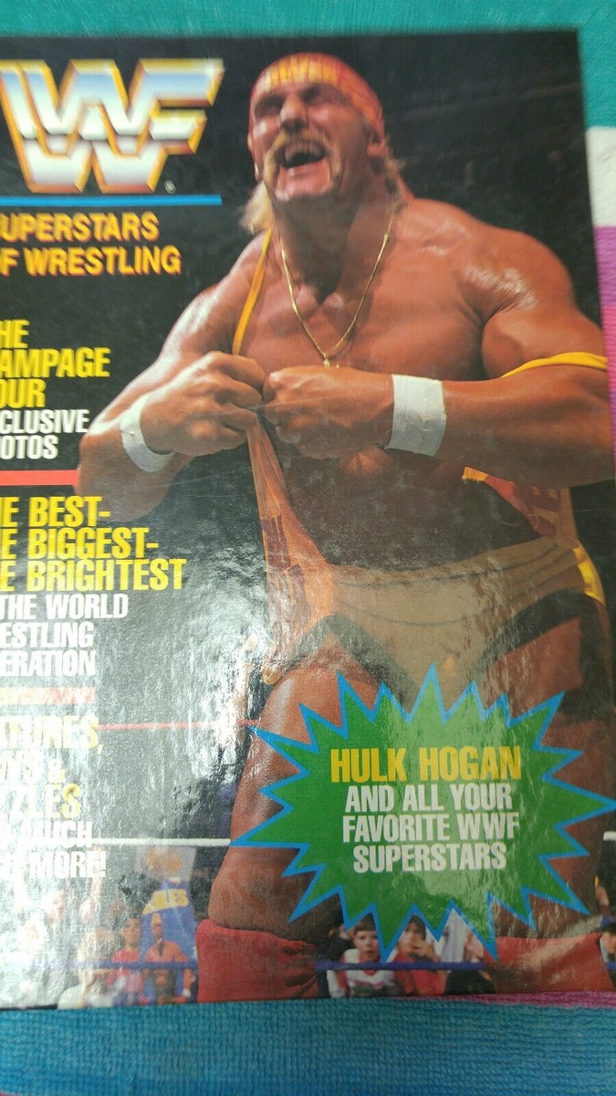 洋書・プロレス　W.W.F. Superstars of Wrestling WWF Superstars Of Wrestling 1991 Rare Book Hulk Hogan